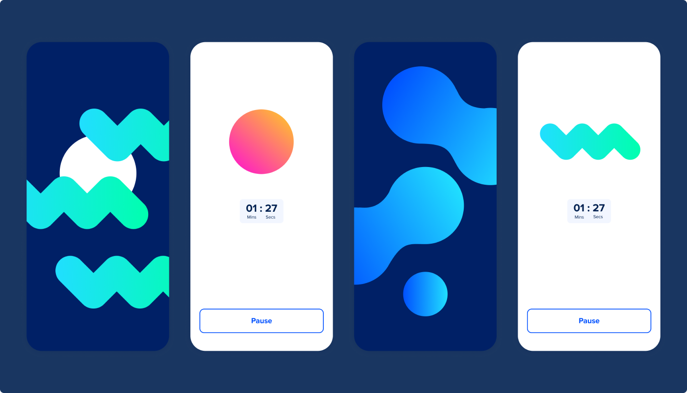 Sidekick app animation screens